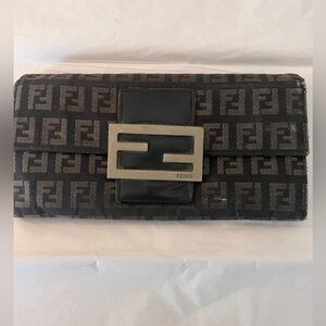 Vintage Authentic Fendi Long Wallet
